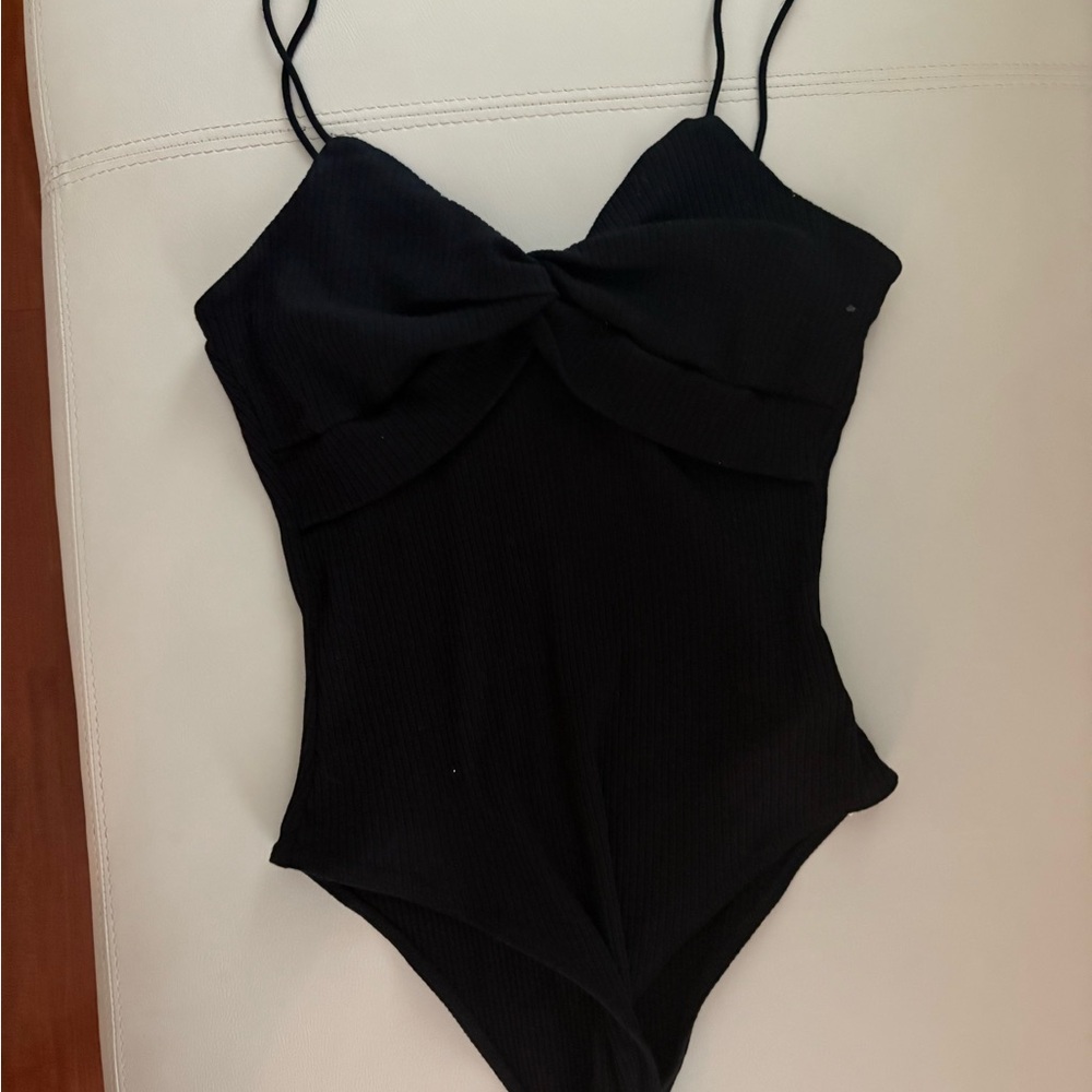 Black Strappy Bodysuit
